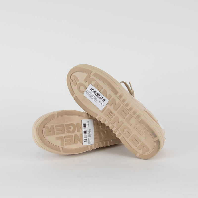 Kennel & Schmenger Beige & Cream Leather Trainers