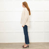 Riani Cream Hooded Boucle Jumper