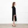 Theory Jumbo Rib Black Button Up Knitted Dress