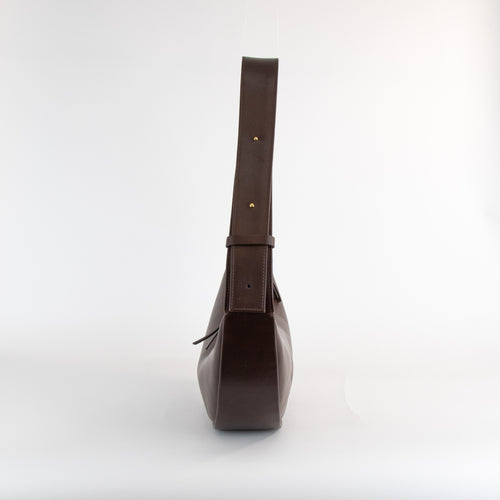 NEOUS Orion Sling Bag In Smooth Burgundy Red Leather