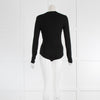 Burberry Black Tie Up Body Suit