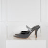 Gia Borghini Denim Anthracite Open Mule