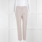 Max Mara Light Grey Wool Slim Leg Trousers