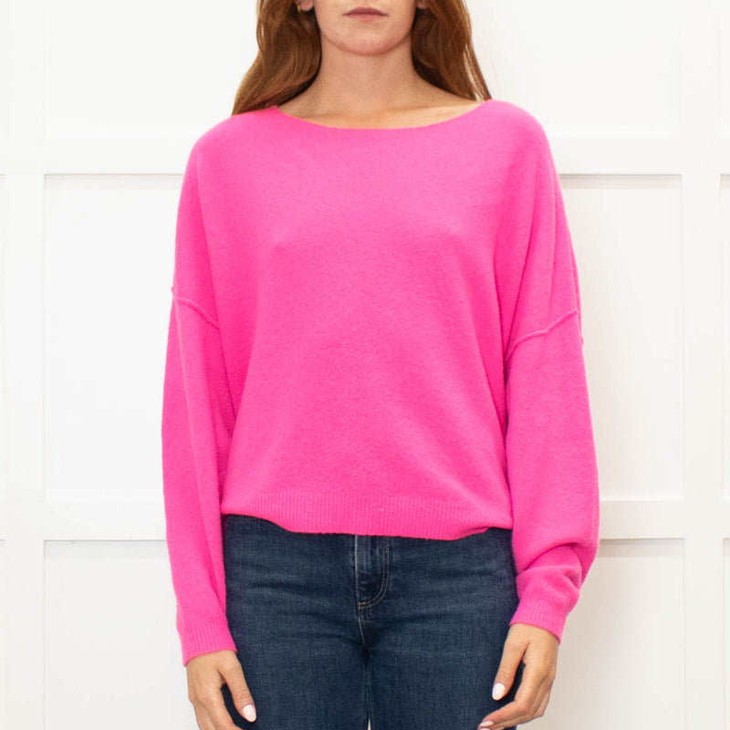 American Vintage Hot Pink Drapey Jumper