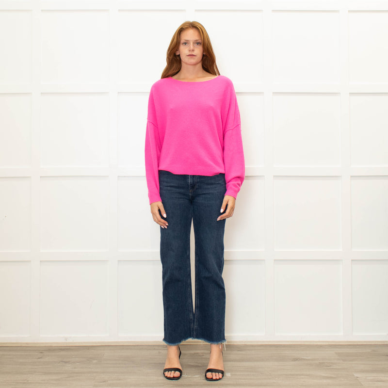 American Vintage Hot Pink Drapey Jumper