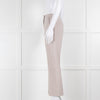 Max Mara Light Grey Wool Slim Leg Trousers