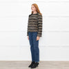 Unreal Fur Black Cream Khaki Faux Fur Jacket
