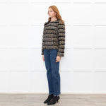Unreal Fur Black Cream Khaki Faux Fur Jacket