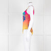 Camilla Pink Blue Diamante One Shoulder Swimming Suit