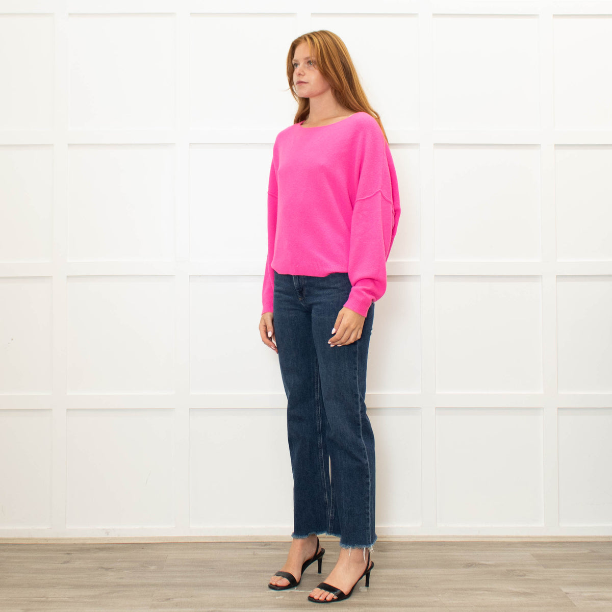 American Vintage Hot Pink Drapey Jumper