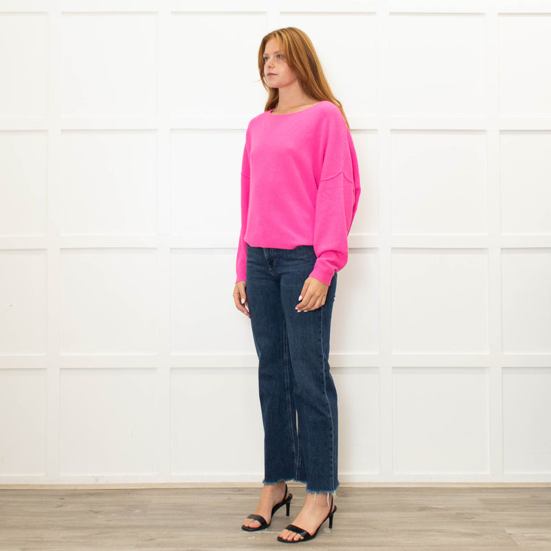 American Vintage Hot Pink Drapey Jumper