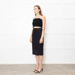 Burberry Black Lace Pencil Skirt