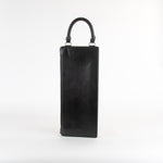 A.W.A.K.E Mode Black Leather Mini Briefcase Bag