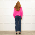 American Vintage Hot Pink Drapey Jumper