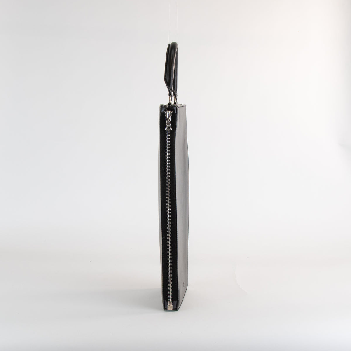 A.W.A.K.E Mode Black Leather Mini Briefcase Bag