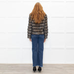 Unreal Fur Black Cream Khaki Faux Fur Jacket
