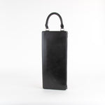 A.W.A.K.E Mode Black Leather Mini Briefcase Bag