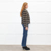 Unreal Fur Black Cream Khaki Faux Fur Jacket