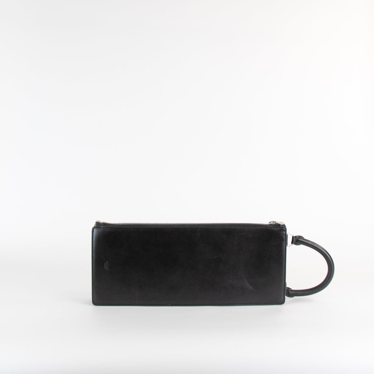 A.W.A.K.E Mode Black Leather Mini Briefcase Bag