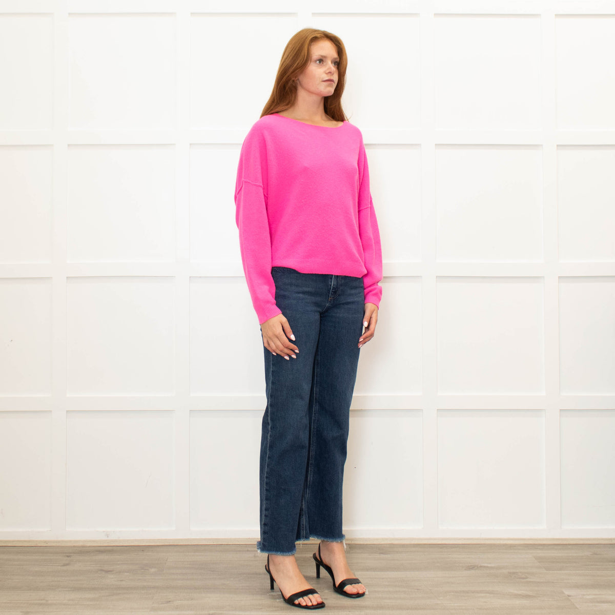 American Vintage Hot Pink Drapey Jumper