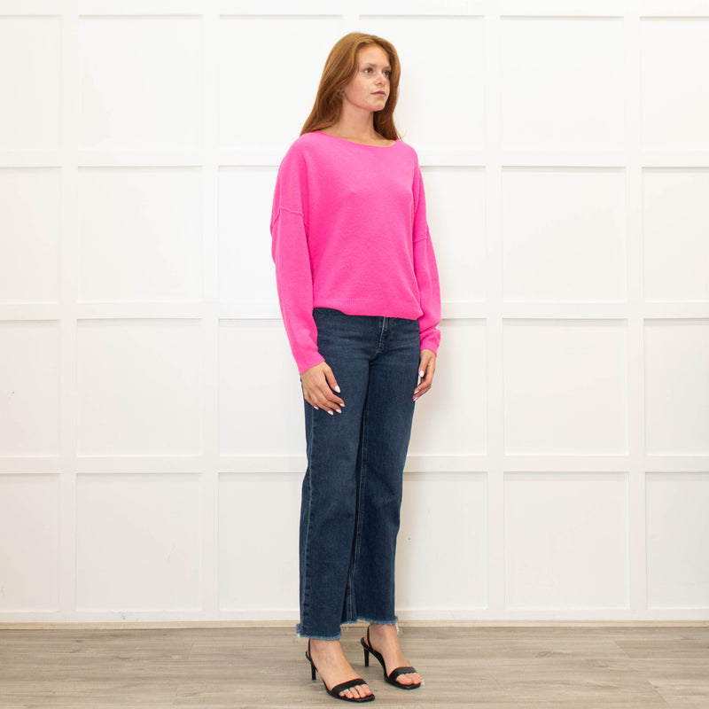 American Vintage Hot Pink Drapey Jumper
