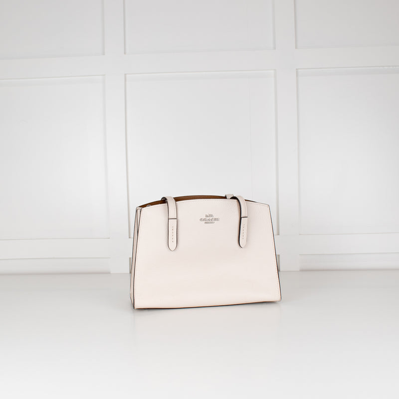 Coach White Charlie 28 Bag