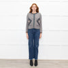 Isabel Marant Grey Metallic Zig Zag Short Jacket