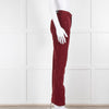 Vanessa Bruno Burgundy Corduroy Wide Leg Trousers