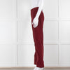 Vanessa Bruno Burgundy Corduroy Wide Leg Trousers