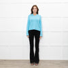 Hush Turquoise Chunky Knit V Neck Jumper