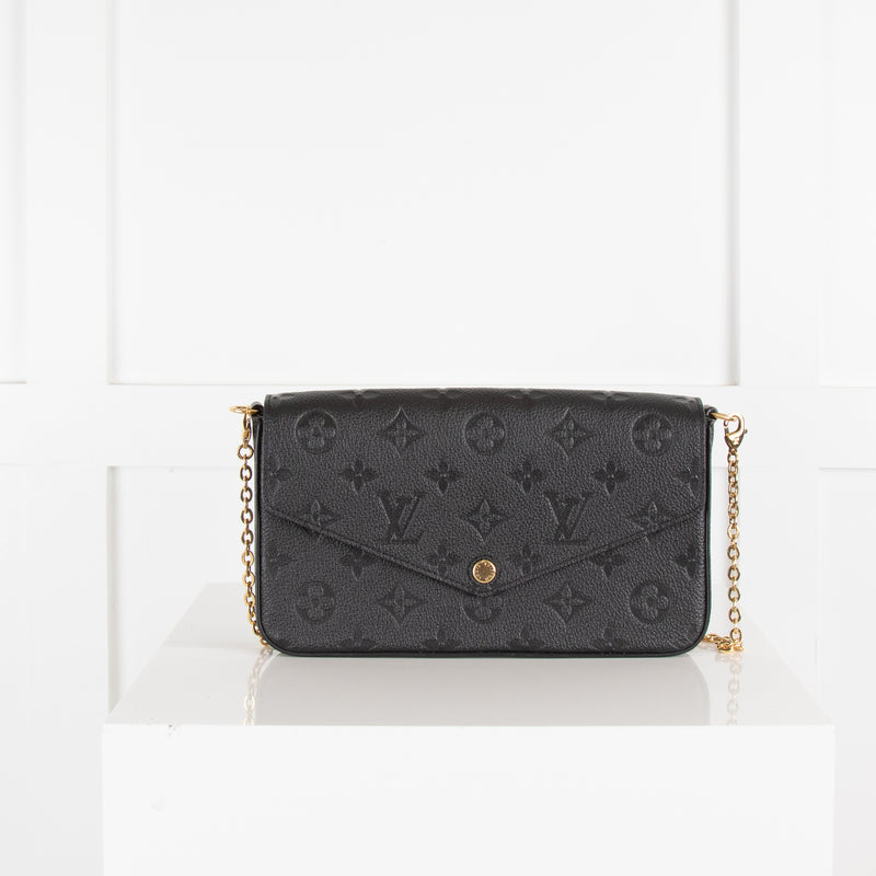 Louis Vuitton Black Empreinte Monogram Felicie Pochette