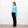 Hush Turquoise Chunky Knit V Neck Jumper
