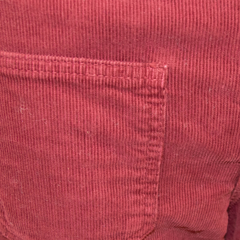 Vanessa Bruno Burgundy Corduroy Wide Leg Trousers