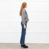 Isabel Marant Grey Metallic Zig Zag Short Jacket