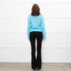 Hush Turquoise Chunky Knit V Neck Jumper