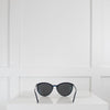 Chanel Navy Blue Round Sunglasses