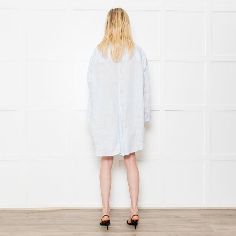Frockk Pale Blue Linen Shirt