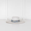 Pachacuti White Wide Brim Panama With Blue Silver Band