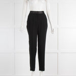 Me + Em Black Trousers With Satin Side Panel