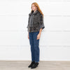 Hockley Grey Rabbit Fur + Knitted Jacket