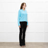 Hush Turquoise Chunky Knit V Neck Jumper