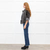 Hockley Grey Rabbit Fur + Knitted Jacket