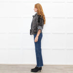 Hockley Grey Rabbit Fur + Knitted Jacket