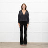 Brunello Cucinelli Grey Cashmere Cropped Cardigan With Sequin Argyle