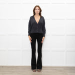 Brunello Cucinelli Grey Cashmere Cropped Cardigan With Sequin Argyle