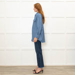 Loro Piana Blue Cotton Chambray Shirt