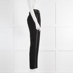 Me + Em Black Trousers With Satin Side Panel