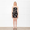 Nadine Merabi Black Velvet Sequin Star Mini Dress