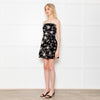 Nadine Merabi Black Velvet Sequin Star Mini Dress