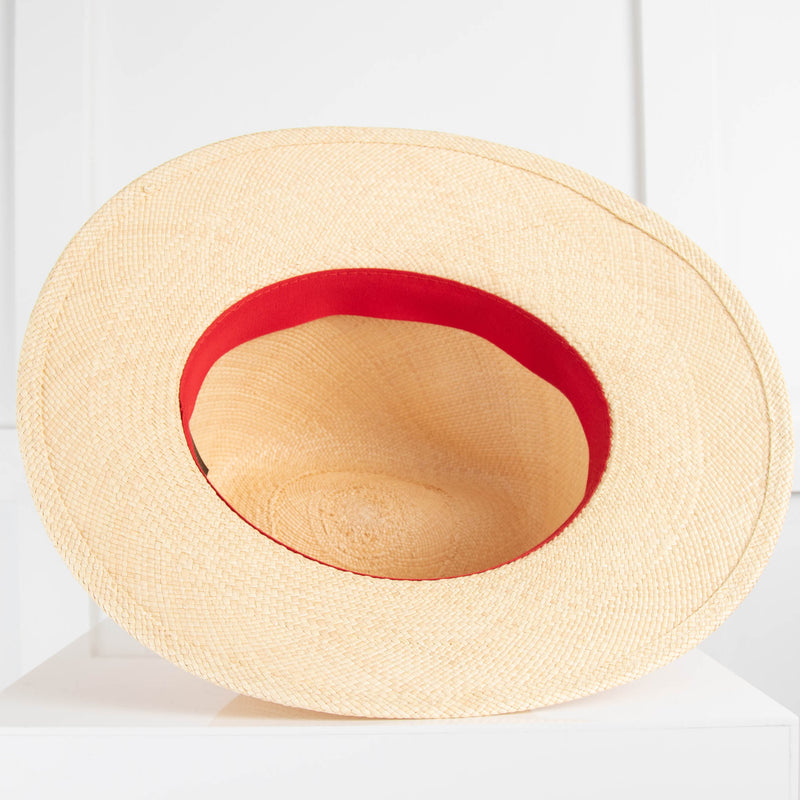 Valentino Garavani Roman Stud Straw Fedora